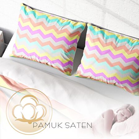 Monohome Wave 3D Temalı Pamuk Saten Çift Kişilik Nevresim Takımı