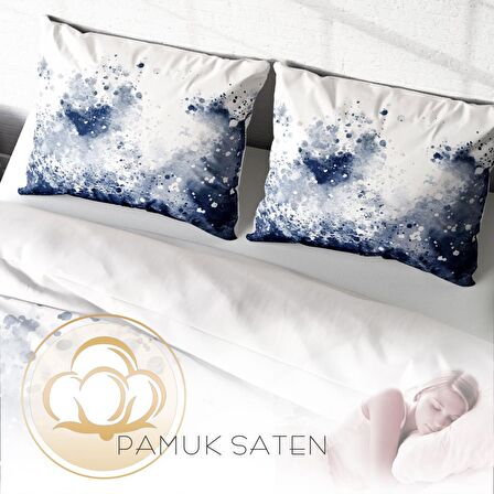 Monohome Stain 3D Temalı Pamuk Saten Çift Kişilik Nevresim Takımı