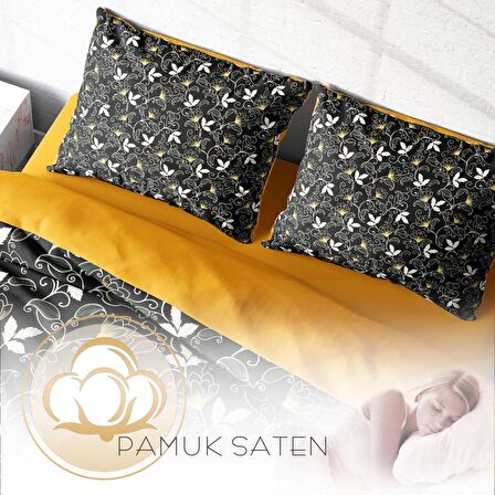 Monohome Serenity 3D Temalı Pamuk Saten Çift Kişilik Nevresim Takımı