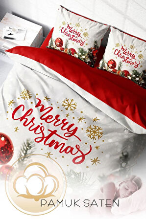 Nevresim Takımı %100 Doğal Pamuk Çift Kişilik 3d Digital Ny Noel
