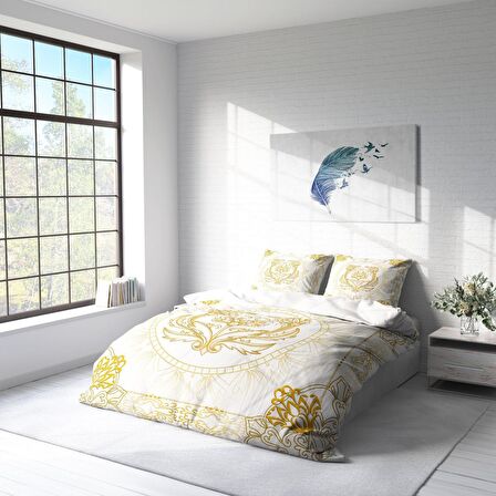 Monohome Osmanlı 1 3D Temalı Pamuk Saten Çift Kişilik Nevresim Takımı