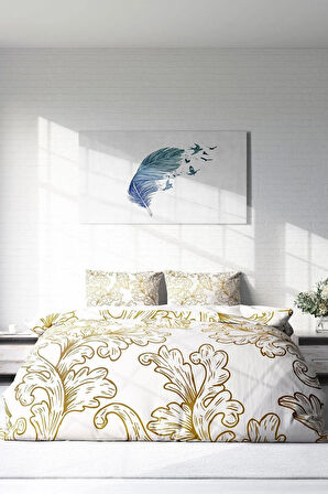 Nevresim Takımı %100 Doğal Pamuk Çift Kişilik 3d Digital Osmanlı Vıı