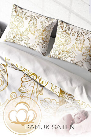 Nevresim Takımı %100 Doğal Pamuk Çift Kişilik 3d Digital Osmanlı Vıı