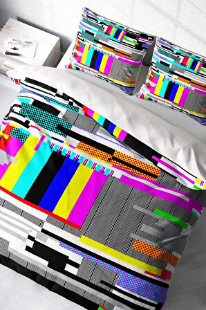 Çift Kişilik Nevresim Takımı Sık Dokuma Pamuk Saten 3D Özel Tasarım No Signal