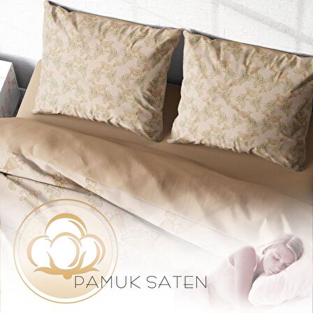 Monohome Bird Desing 3D Temalı Pamuk Saten Çift Kişilik Nevresim Takımı