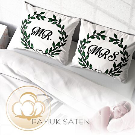 Monohome My Family Aile Temalı Pamuk Saten Çift Kişilik Nevresim Takımı