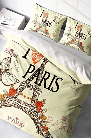 Nevresim Takımı %100 Doğal Pamuk Çift Kişilik 3d Digital We Are Family