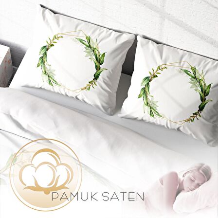 Monohome Sarmaşık 3D Temalı Pamuk Saten Çift Kişilik Nevresim Takımı