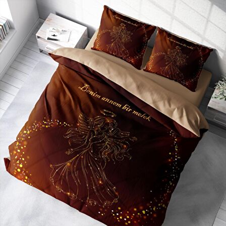 Monohome Anneler Günü III 3D Temalı Pamuk Saten Çift Kişilik Nevresim Takımı