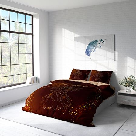 Monohome Anneler Günü III 3D Temalı Pamuk Saten Çift Kişilik Nevresim Takımı