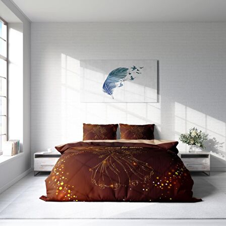 Monohome Anneler Günü III 3D Temalı Pamuk Saten Çift Kişilik Nevresim Takımı