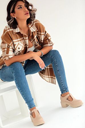 Pembe Potin Tokalı Loafer Kadın Ayakkabı A2501-22