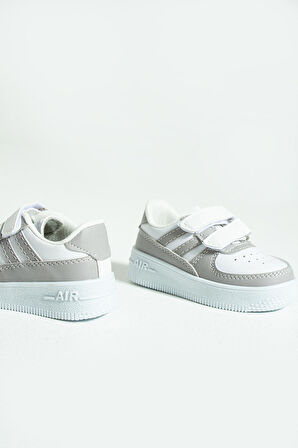 Pembe Potin Rahat Taban Cırtlı Çocuk Sneakers 001-700-23