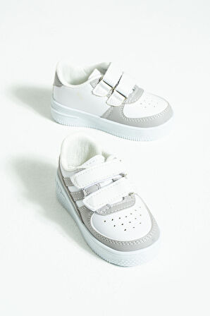Pembe Potin Rahat Taban Cırtlı Çocuk Sneakers 001-700-23