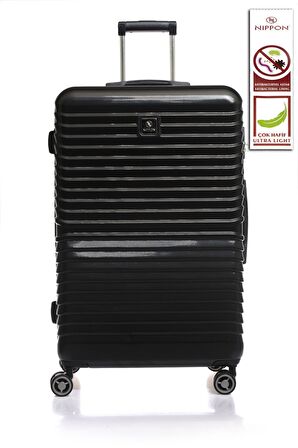 NİPPON NPPCVL1811-L Siyah UNISEX BÜYÜK BOY BAVUL