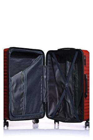 Nippon  Kırmızı Unisex Büyük Boy Valiz NPPCVL-1819-L