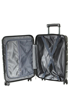 Nippon Ayna PC Orta  Boy Valiz 1807 Titanium-Siyah