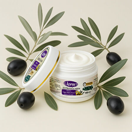 KOREN Zeytinyağlı Yoğun Nemlendirici ve Onarıcı Krem 150 ml