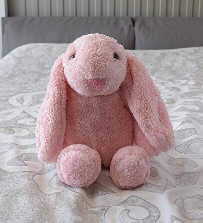 Özgüner Uyku Arkadaşım Tavşan 45 Cm Peluş Tavşan Pembe