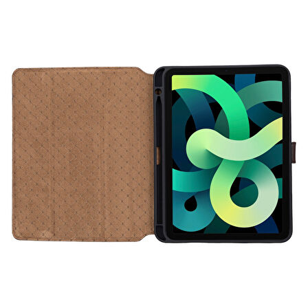 Bouletta Apple iPad 10.nesil Uyumlu 10.9 inç Deri Kılıf Antik Kahve