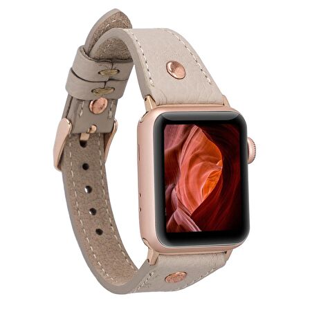 Apple Watch Uyumlu Deri Kordon 42-44-45mm Slim RT ERC3