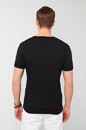 Buratti % 100 Pamuklu V Yaka Slim Fit T Shirt Erkek T SHİRT 5902122