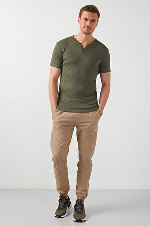 Buratti % 100 Pamuklu V Yaka Slim Fit T Shirt Erkek T SHİRT 5902122