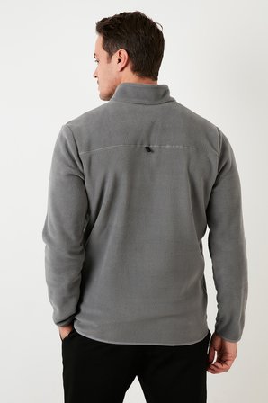 Buratti Slim Fit Anti-Pilling Tüylenme Yapmayan Bato Yaka Kışlık Şardonlu Polar Erkek POLAR 5906001