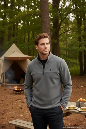 Buratti Slim Fit Anti-Pilling Tüylenme Yapmayan Bato Yaka Kışlık Şardonlu Polar Erkek POLAR 5906001