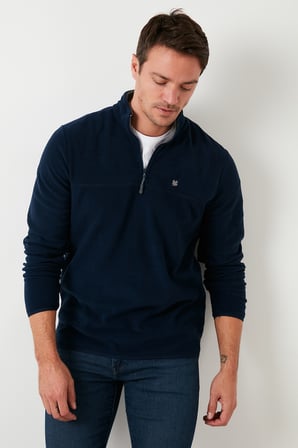 Buratti Slim Fit Anti-Pilling Tüylenme Yapmayan Bato Yaka Kışlık Şardonlu Polar Erkek POLAR 5906001