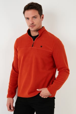 Buratti Slim Fit Anti-Pilling Tüylenme Yapmayan Bato Yaka Kışlık Şardonlu Polar Erkek POLAR 5906001