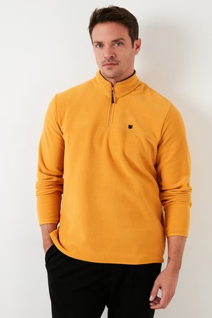 Buratti Slim Fit Anti-Pilling Tüylenme Yapmayan Bato Yaka Kışlık Şardonlu Polar Erkek POLAR 5906001