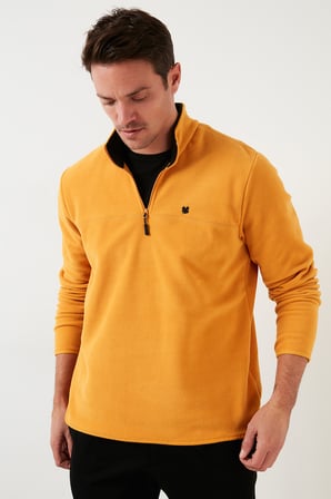 Buratti Slim Fit Anti-Pilling Tüylenme Yapmayan Bato Yaka Kışlık Şardonlu Polar Erkek POLAR 5906001