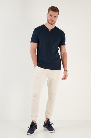 Buratti % 100 Pamuklu V Yaka Slim Fit T Shirt Erkek T SHİRT 5902122