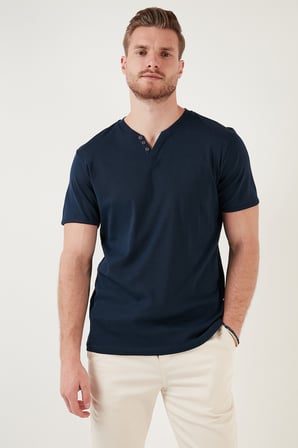 Buratti % 100 Pamuklu V Yaka Slim Fit T Shirt Erkek T SHİRT 5902122