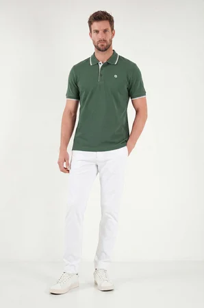 Buratti % 100 Pamuk Düğmeli Regular Fit Polo Yaka T Shirt Erkek POLO YAKA T SHİRT 5902118 NEFTİ
