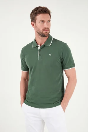 Buratti % 100 Pamuk Düğmeli Regular Fit Polo Yaka T Shirt Erkek POLO YAKA T SHİRT 5902118 NEFTİ