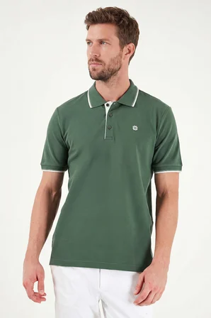 Buratti % 100 Pamuk Düğmeli Regular Fit Polo Yaka T Shirt Erkek POLO YAKA T SHİRT 5902118 NEFTİ