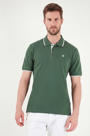 Buratti % 100 Pamuk Düğmeli Regular Fit Polo Yaka T Shirt Erkek POLO YAKA T SHİRT 5902118 NEFTİ