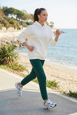 Lela Regular Fit Pamuklu Kapüşonlu Yaka Şardonlu Kışlık Sweat Kadın SWEAT 5863854