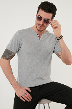 Buratti % 100 Pamuklu V Yaka Slim Fit T Shirt Erkek T SHİRT 5902122