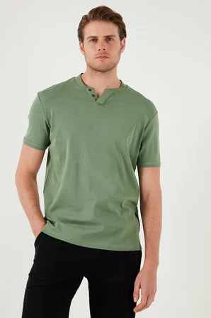Buratti % 100 Pamuklu V Yaka Slim Fit T Shirt Erkek T SHİRT 5902122