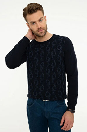 Erkek Lacivert Slim Fit Triko Kazak G021GL0TK.000.867157