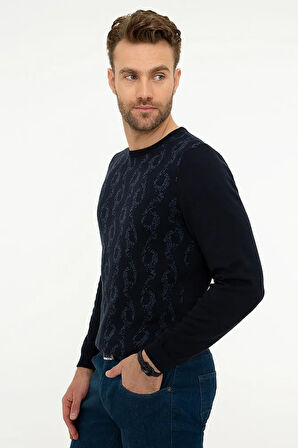 Erkek Lacivert Slim Fit Triko Kazak G021GL0TK.000.867157