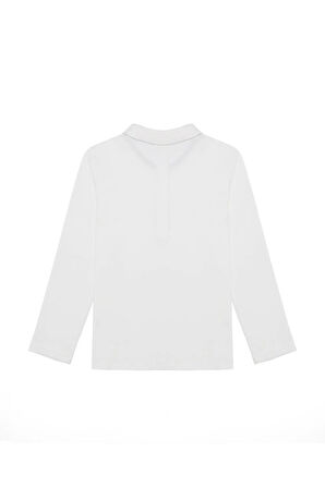 Kız Çocuk Ekru Sweatshirt Basic
