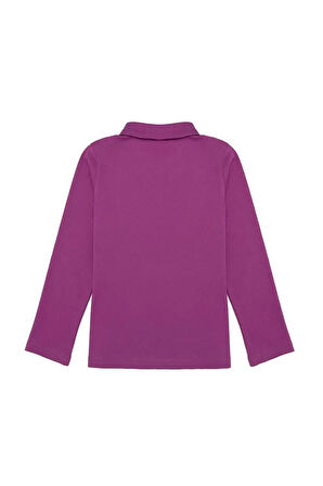 Kız Çocuk Pembe Sweatshirt Basic
