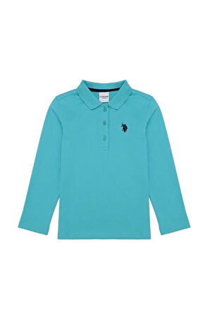 Kız Çocuk Yeşil Sweatshirt Basic