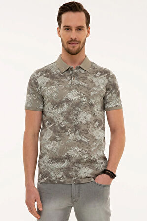 Koyu Gri Slim Fit Polo Yaka T-Shirt