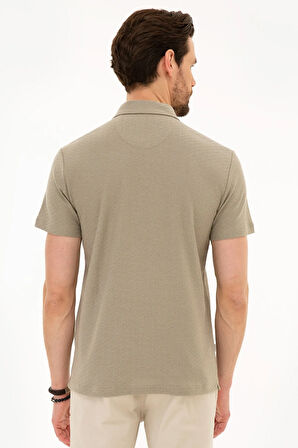 Koyu Gri Slim Fit Polo Yaka T-Shirt