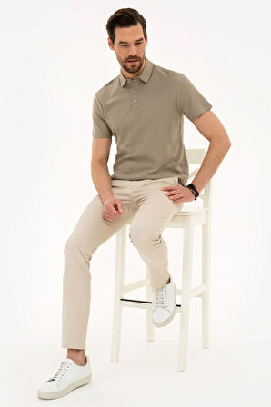 Koyu Gri Slim Fit Polo Yaka T-Shirt